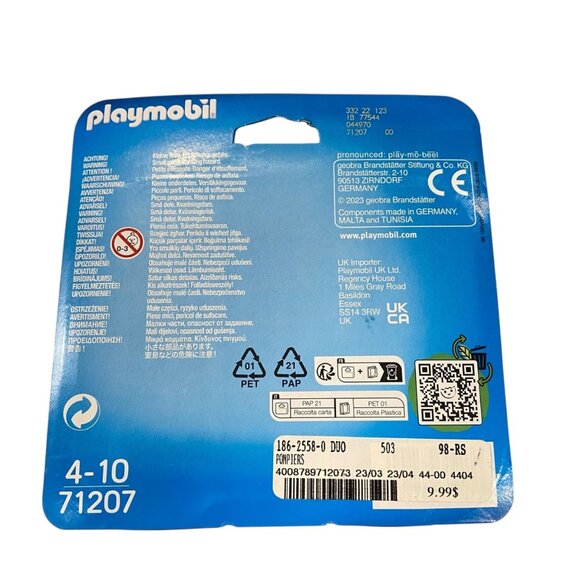 Playmobil Bundle Of 3 Figures Sets: Princess Couple 71208 Beach Duo 70274 Firefi - Picture 8 of 9